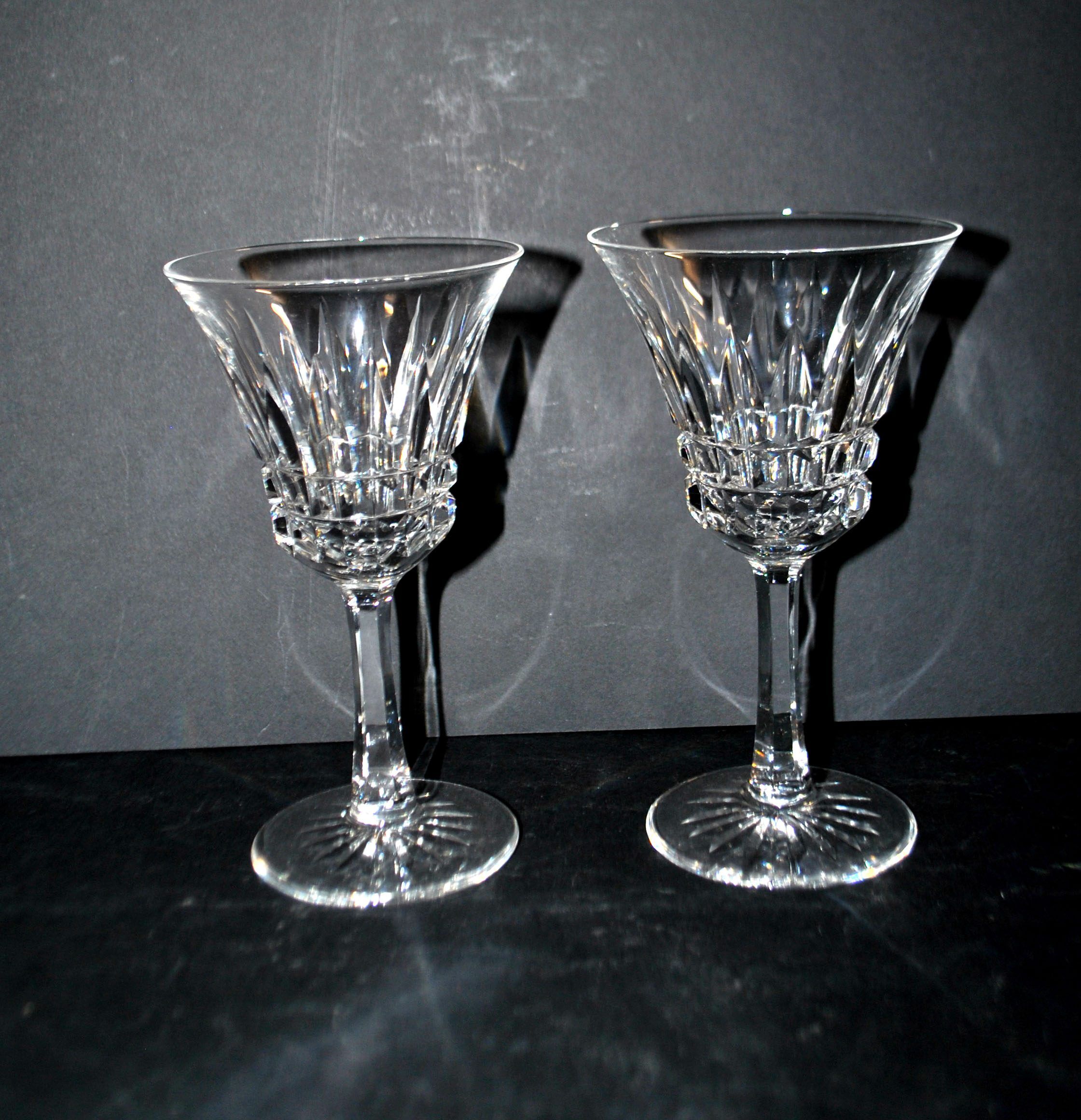 Villeroy Boch set of 2 cut crystal wine glasses model Royal Buckingham 14.5 cm