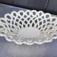 Vintage woven ceramic fruit bowl