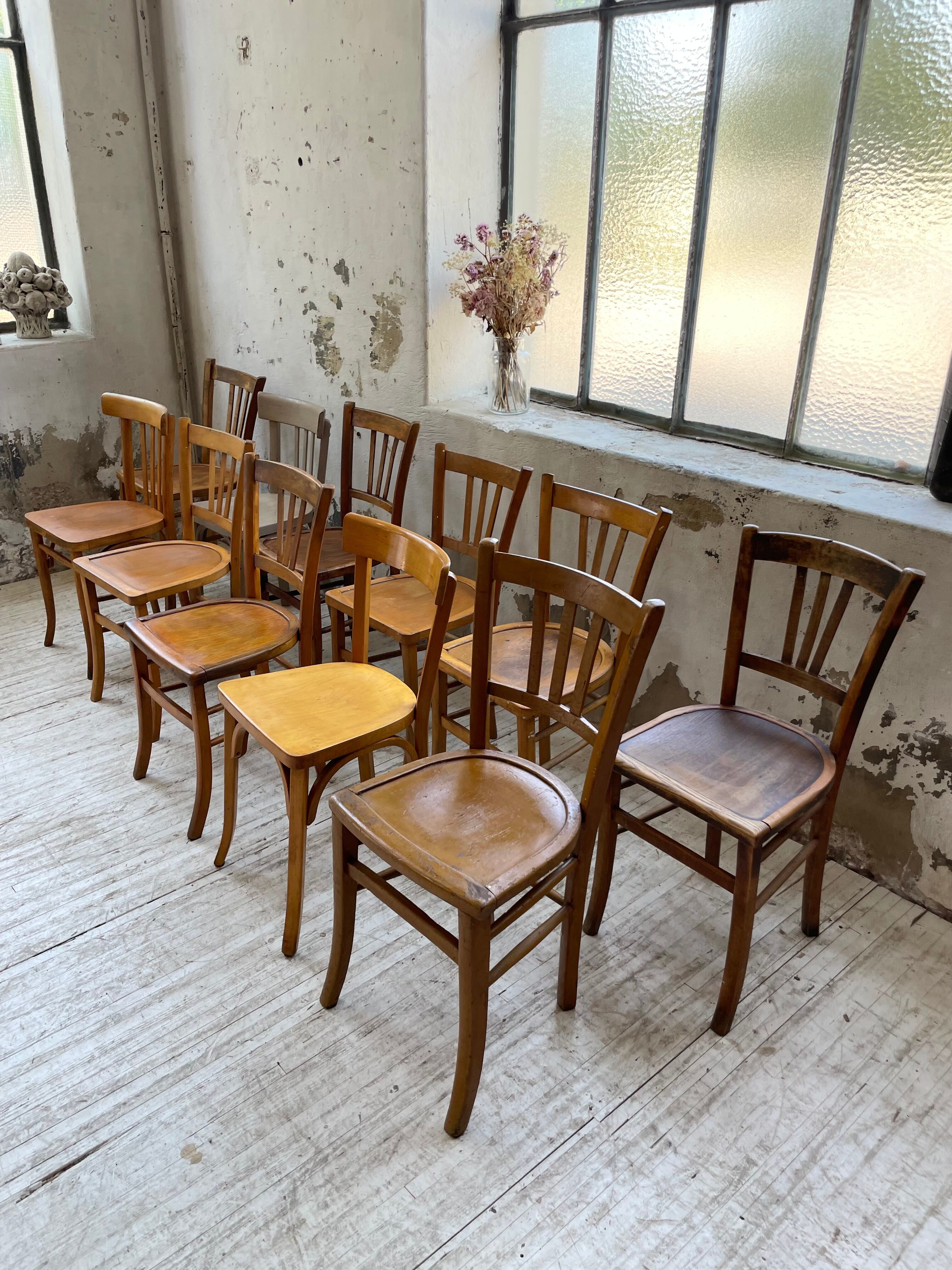Set 11 Baumann bistro chairs