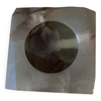 Marbled onyx ashtray
