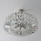 Lustre "Palwa" 6 fires in nickel brass and 60s crystal