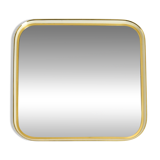 Beautiful original Mid Century Modern "Zier-Form" wall mirror with heavy br