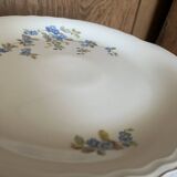 Floral tart dish in Italian ceramic by Royal Tognana