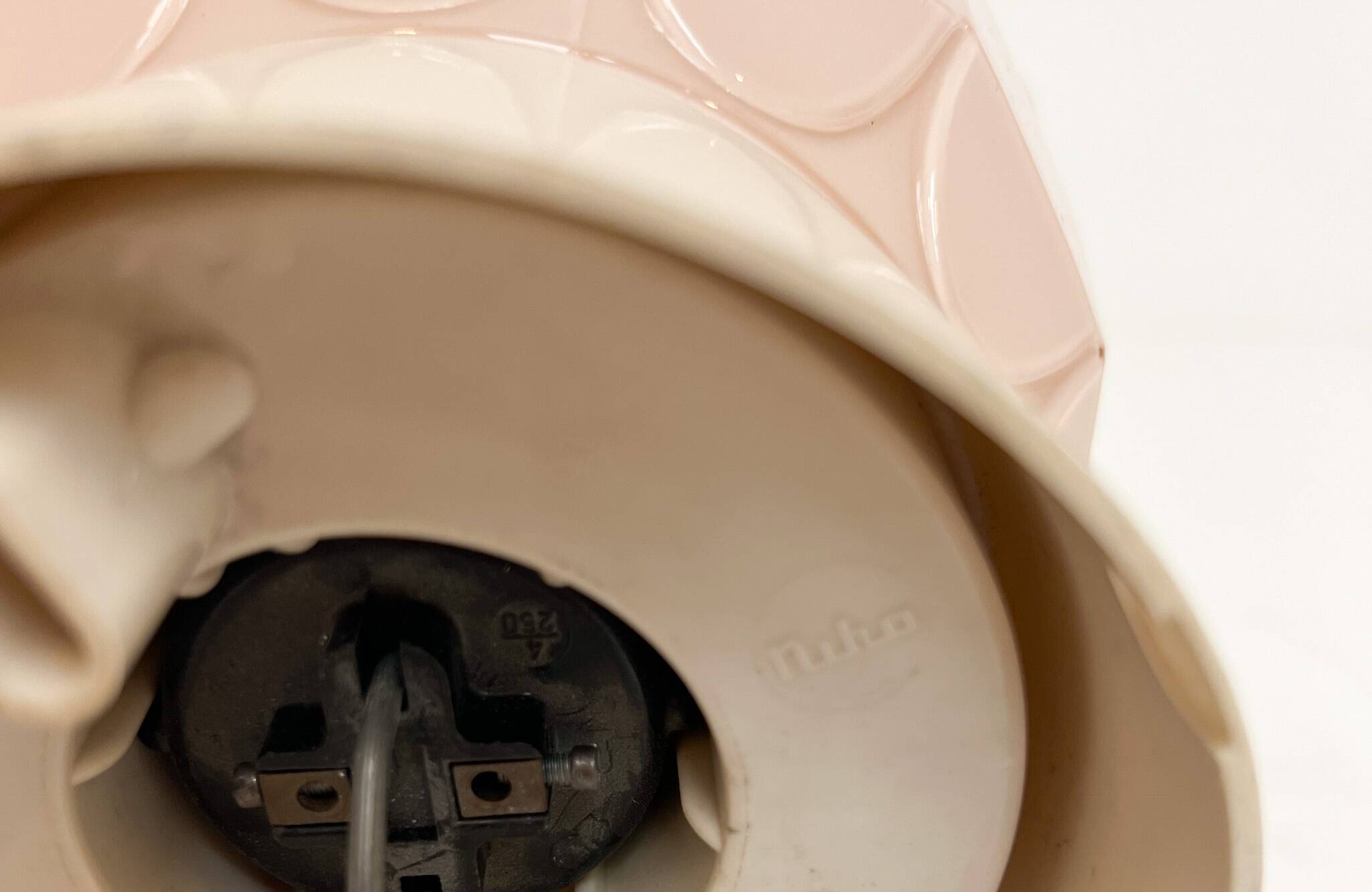 Art Deco pink Thabur ceiling lamp, 1930s
