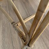Fauteuil coquille en rotin