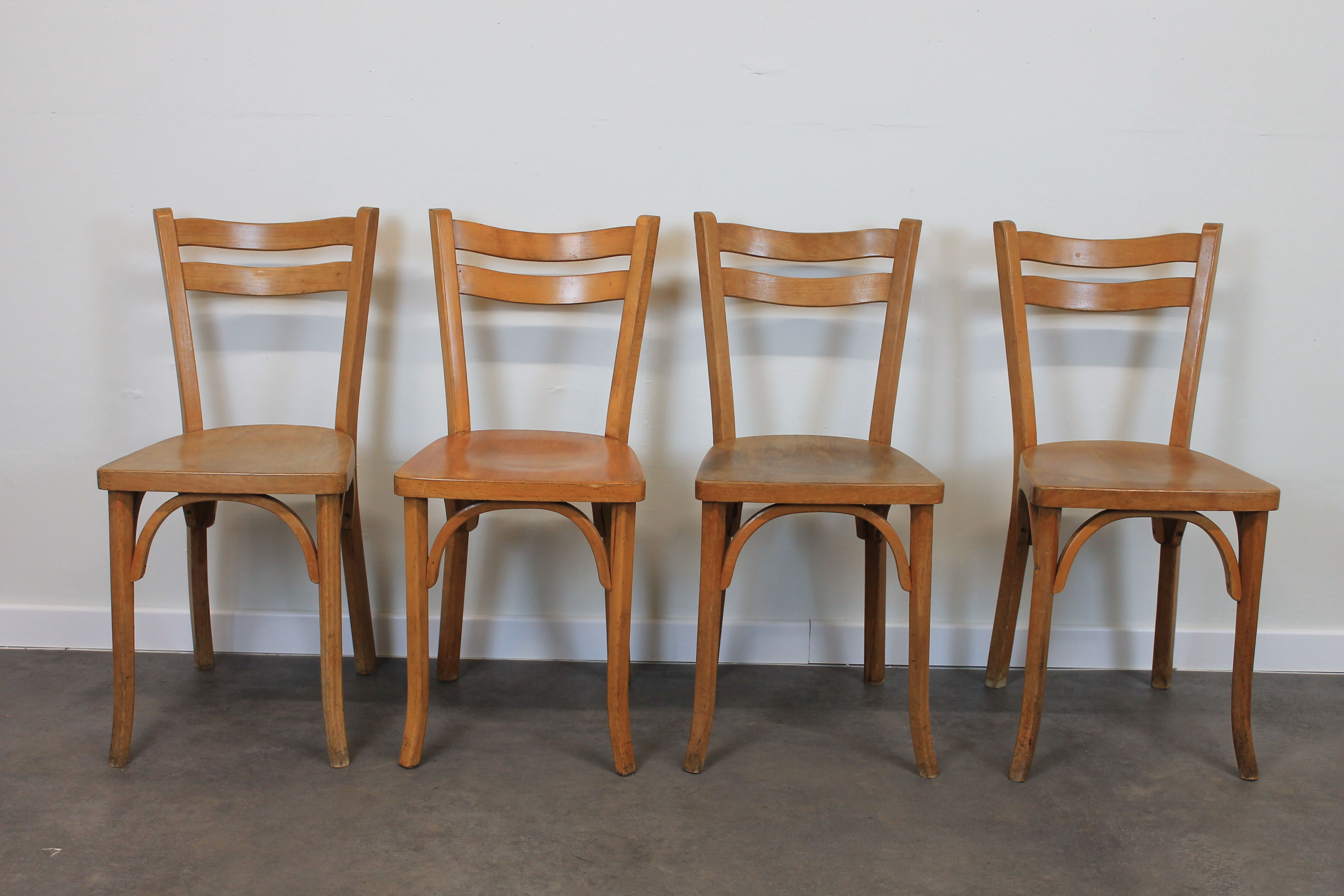 Set of 8 Baumann bistro chairs