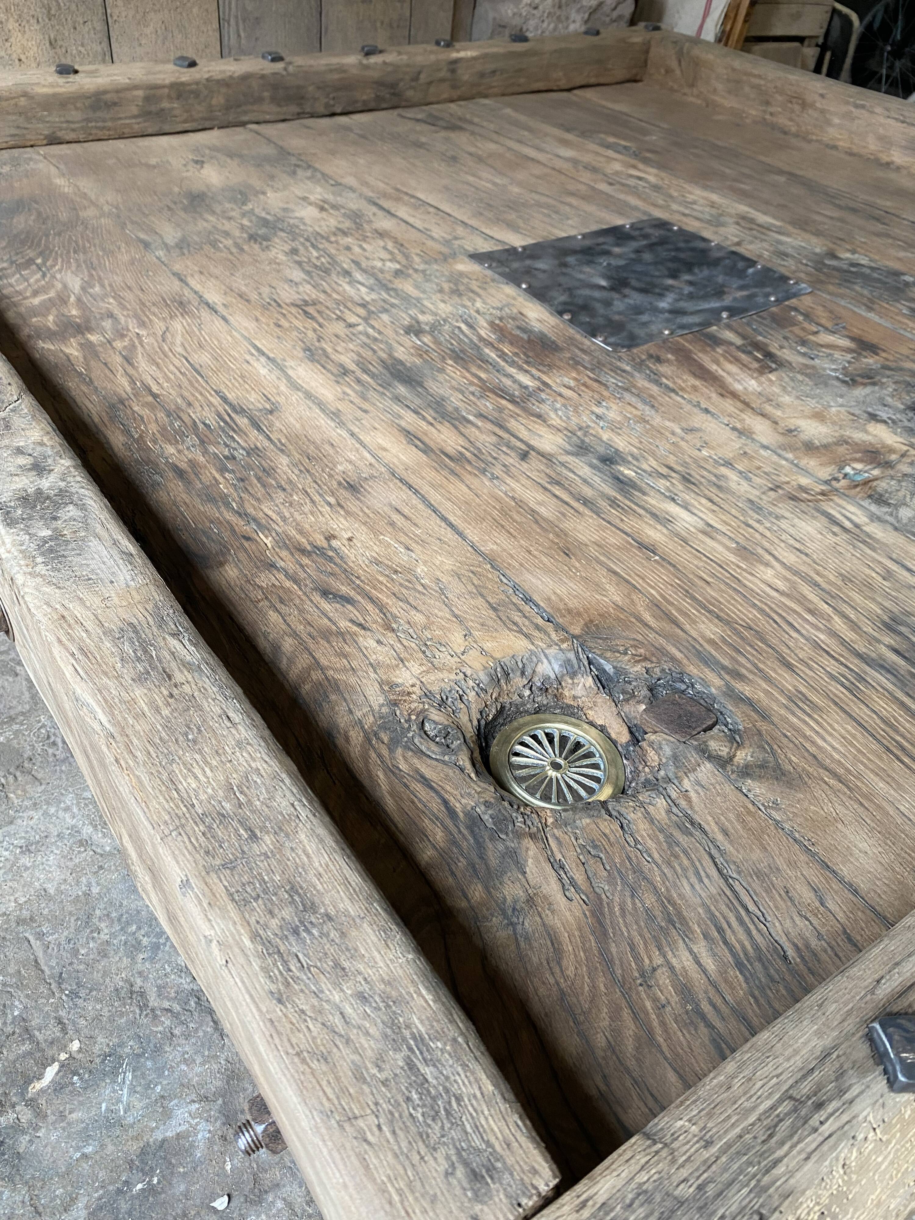 Unusual press coffee table