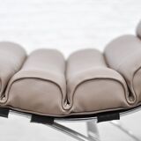 Space Age Leather Cantilever Lounge Chair, 1960's