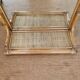Rattan shelf mirror