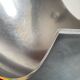 Vintage polished metal fruit bowl