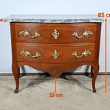 Commode Sauteuse en Acajou massif, style Louis XV – Fin XIXe