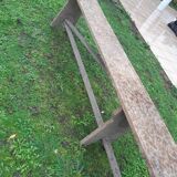 Large wooden bench