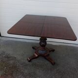 19th century English mahogany pedestal table.
