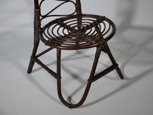 Chaise Haute en Bambou par Dirk Van Sliedrecht pour Rohe Noordwolde, 1950s