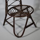 Chaise Haute en Bambou par Dirk Van Sliedrecht pour Rohe Noordwolde, 1950s