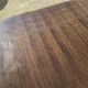Round extendable wooden table - year 1960 - 110cm to 210cm