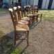 6 chaises anciennes en bois et paille