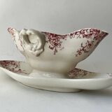 Saucière, porcelaine opaque Gien - service Printemps
