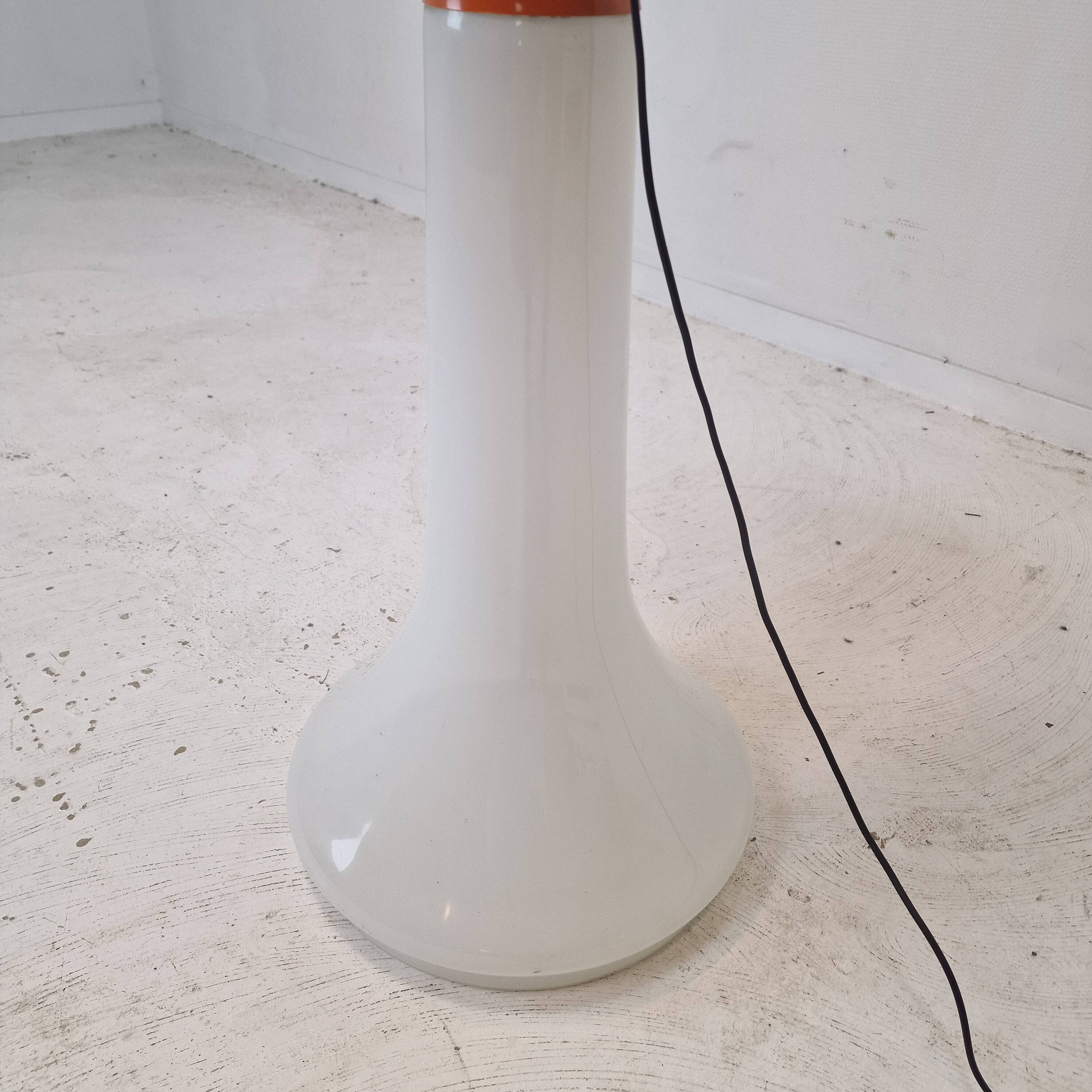 Italian Space Age Murano Glass Floor Lamp, 1970s