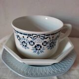 Saladier octogonal en faience
