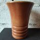 Vase en grès émaillé brun – fabrication française – XXᵉ siècle