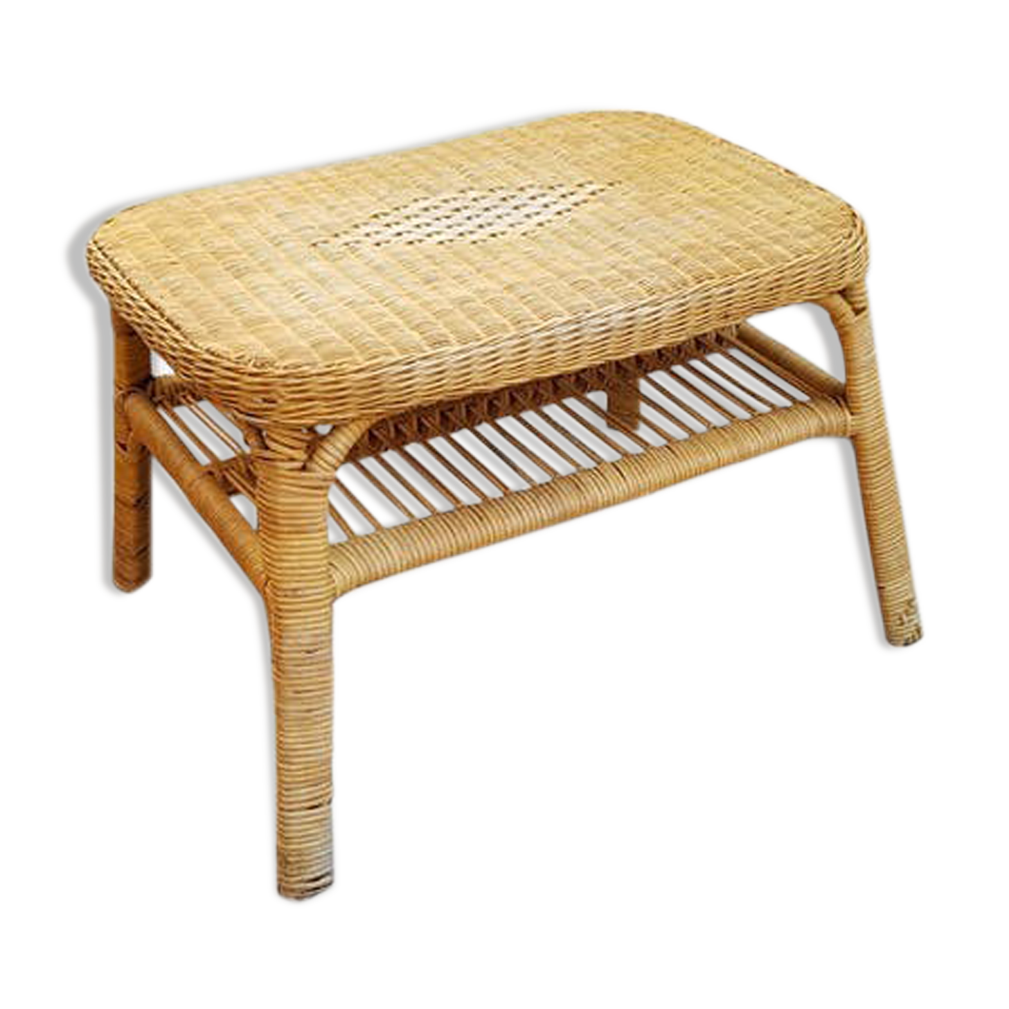 Rattan coffee table