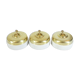 3 Old Porcelain switches and vintage industrial brass