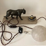 Panther lamp art deco