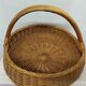 Grand panier en osier vintage