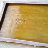 Cheese board and matching butter dish, Vallauris ceramic