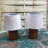 Bestform scandinavian teak bedside lamps