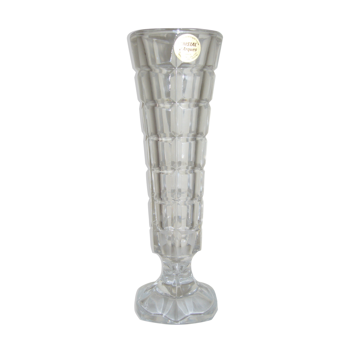 Vase soliflore neuf Cristal d'Arques