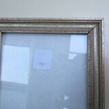 Silver wooden frame for 13.5 x 20 cm subject