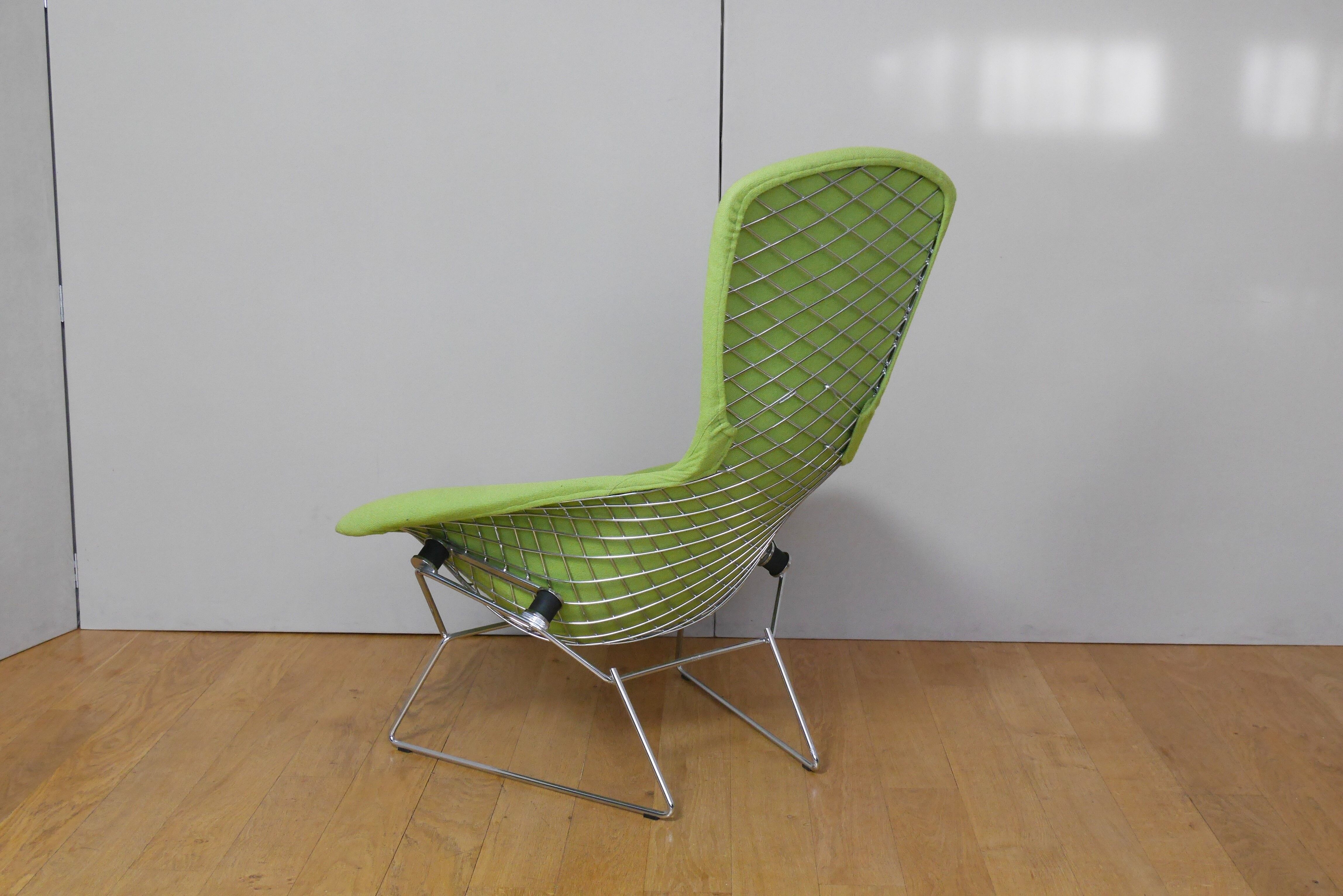 Fauteuil Bird et son ottoman Knoll par Bertoia