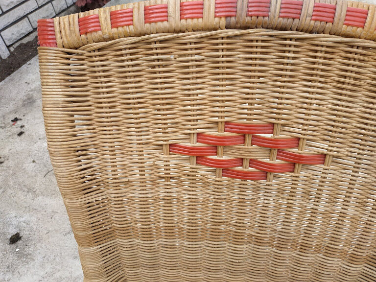 Vintage rattan armchair