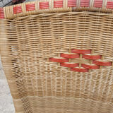 Vintage rattan armchair