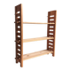 Vintage brutalist solid wood shelf