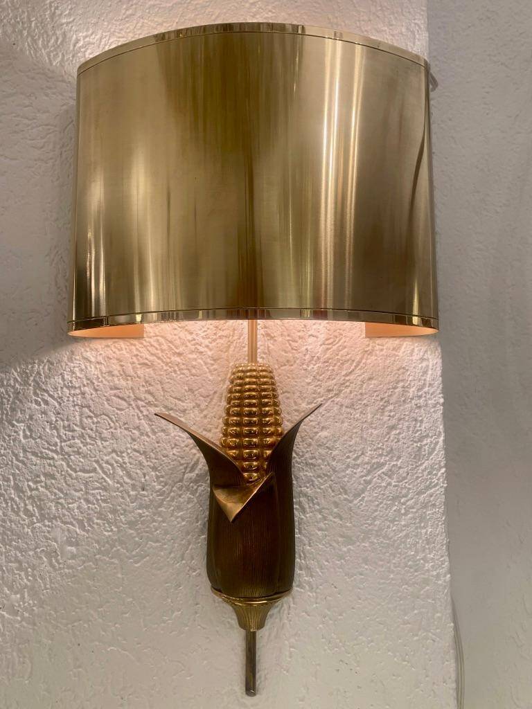 Pair of neoclassical wall sconces corn ear model Maison Charles Paris