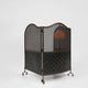 French Art Deco Wrought Iron Fireplace Screen, 1890s