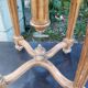 Antique piano stool in gilded wood, Louis XVI style.