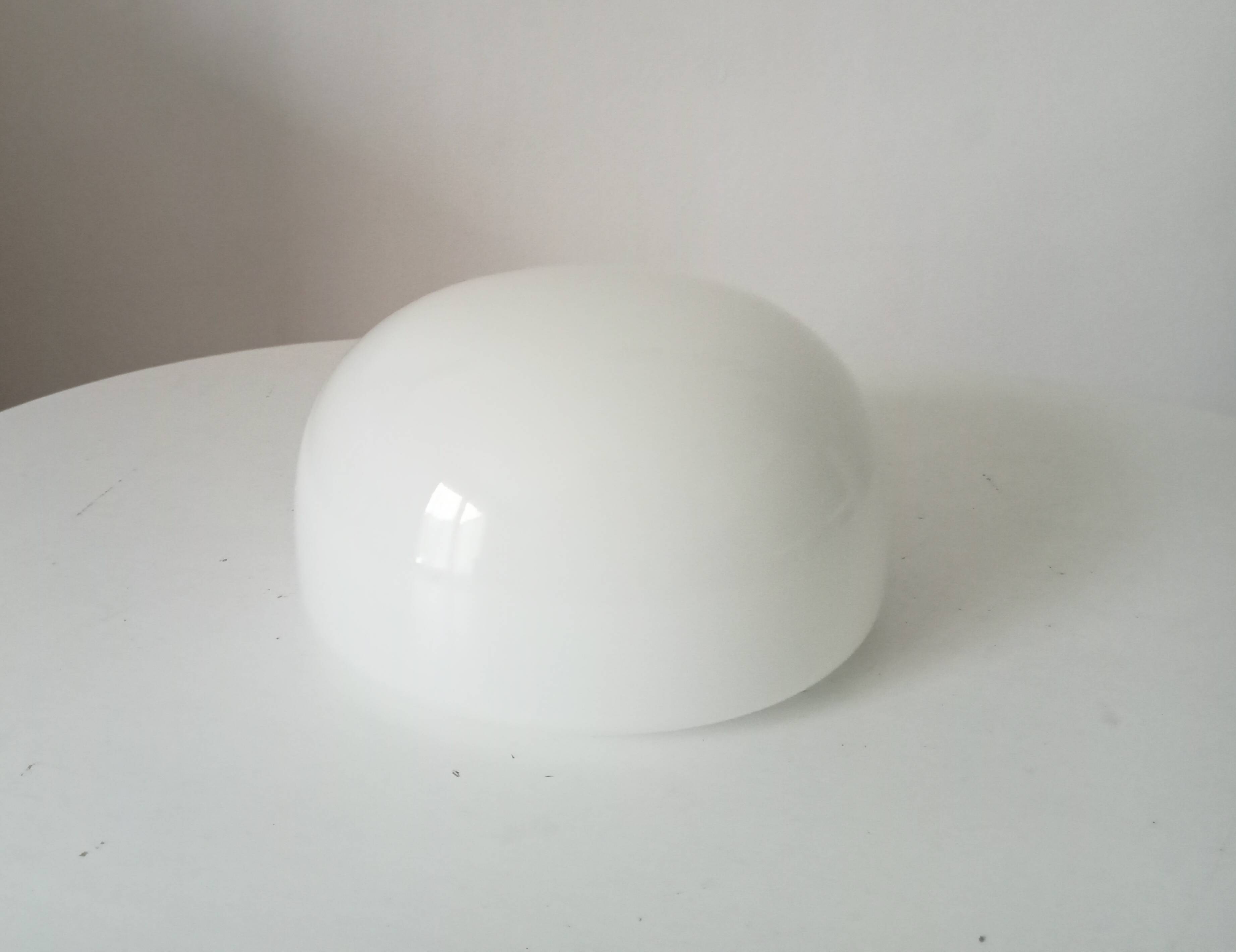 Old vintage globe lampshade in opaline.