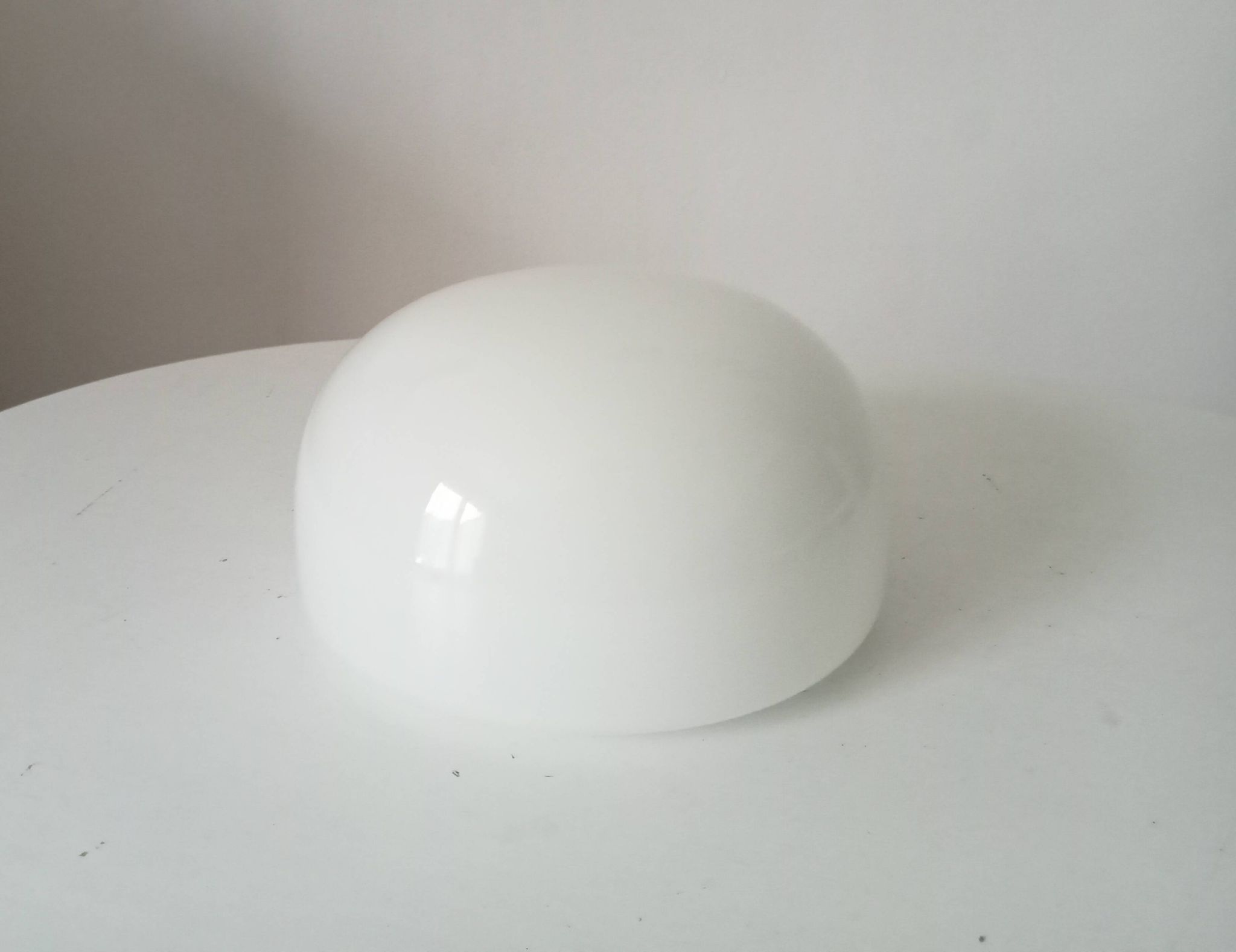 Old vintage globe lampshade in opaline.