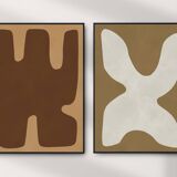 2 abstract art prints. A2 (42x59.4cm)