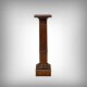 Solid walnut column, Louis XVI style – late 19th century