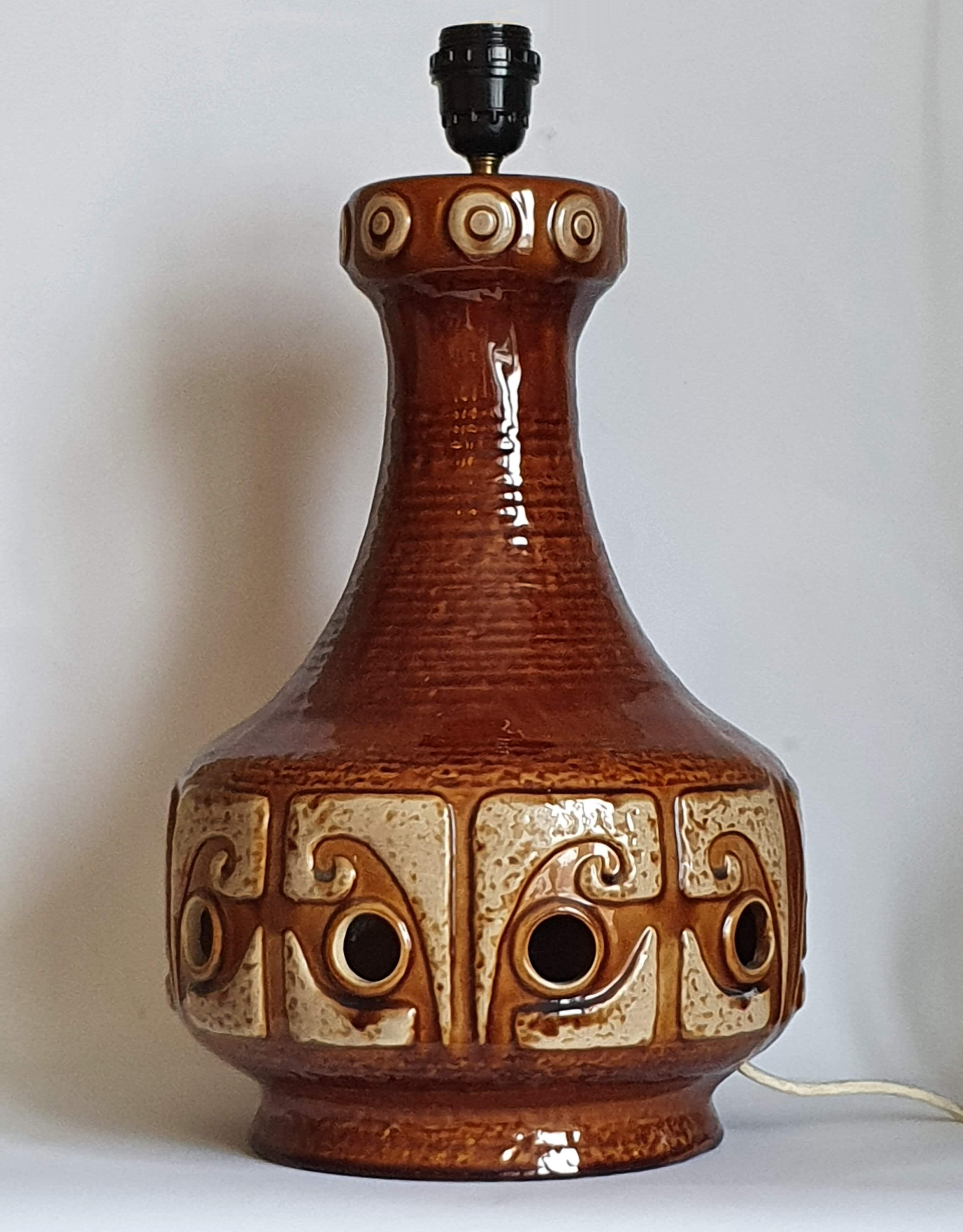 Ceramic lamp from the 70s