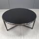 Vintage sculpted steel brutalist coffee table, 1970s