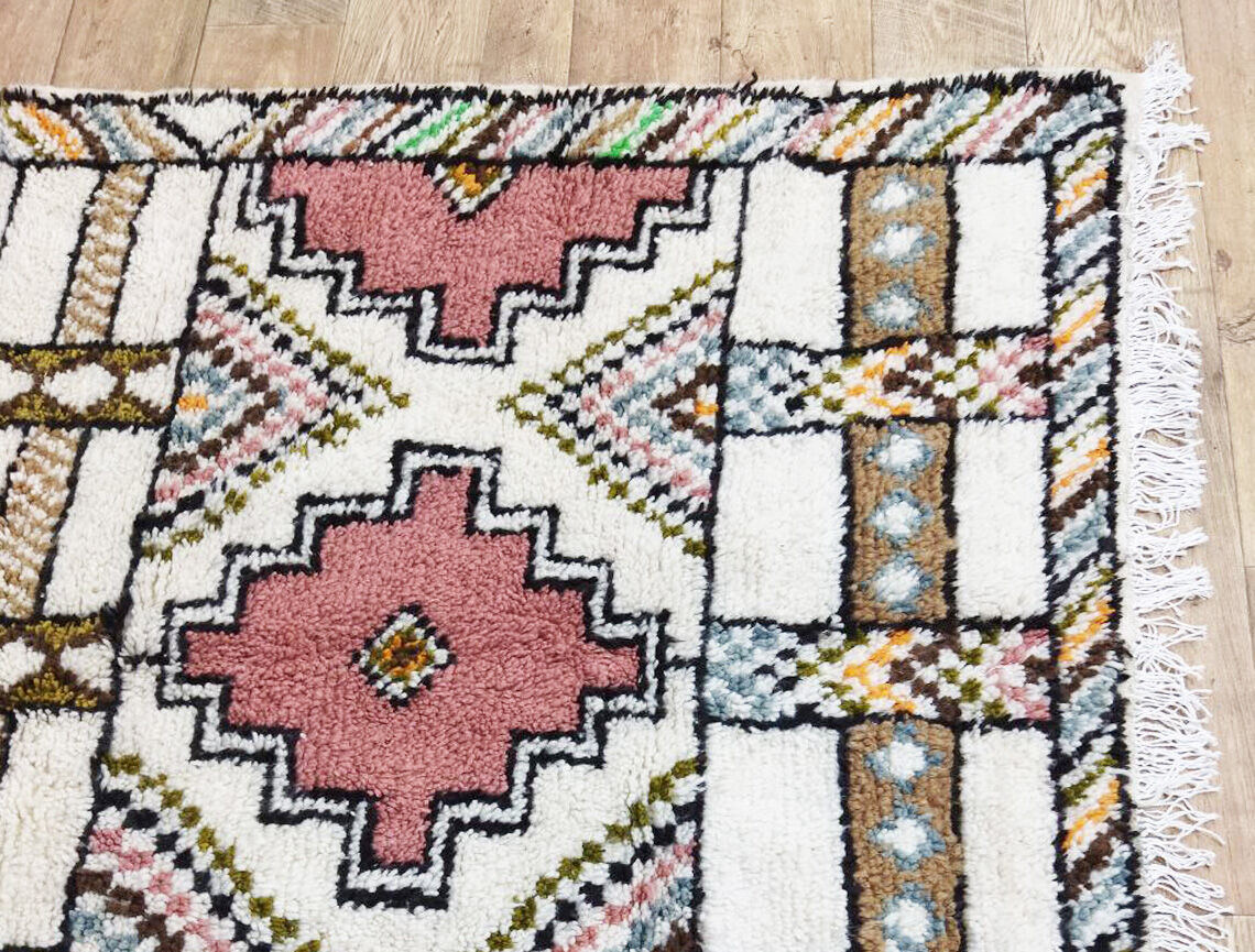 Handmade Moroccan Berber carpet 250 X 144 CM