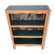 Renovated green cedar wood bookshelf
