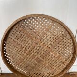 Large bamboo rattan tray