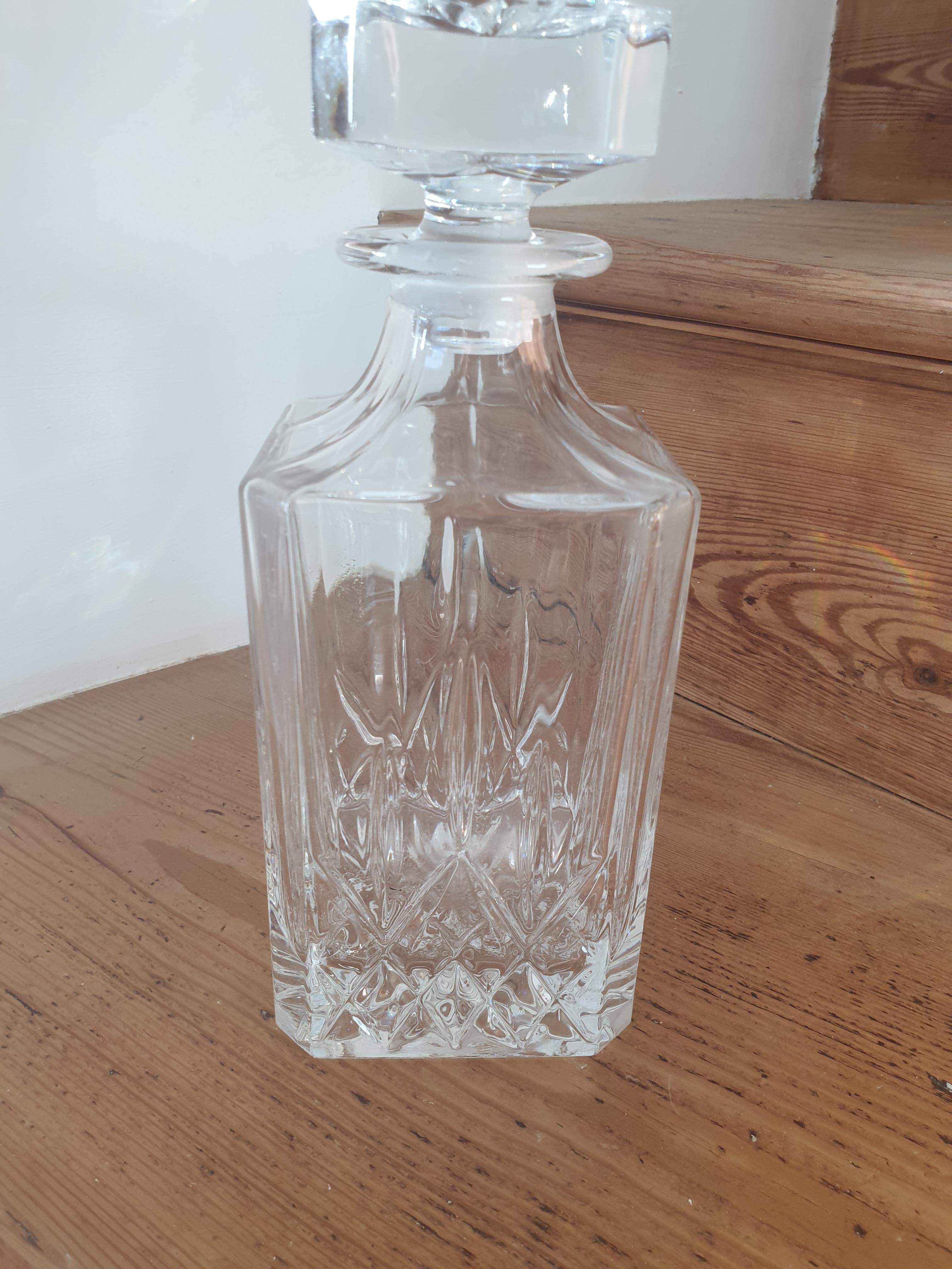 Crystal whisky carafe